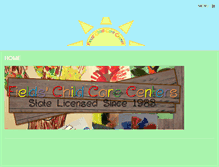 Tablet Screenshot of fieldschildcare.com